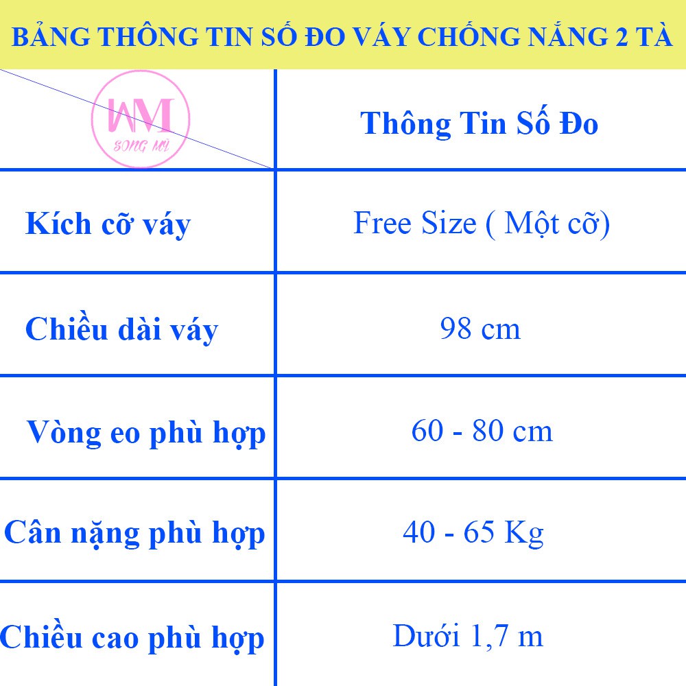 [Giá Xuất Xưởng] Váy Quần Chống Nắng Jean Trơn Cao Cấp Song Mỹ Có Nút Bấm Ở Chân