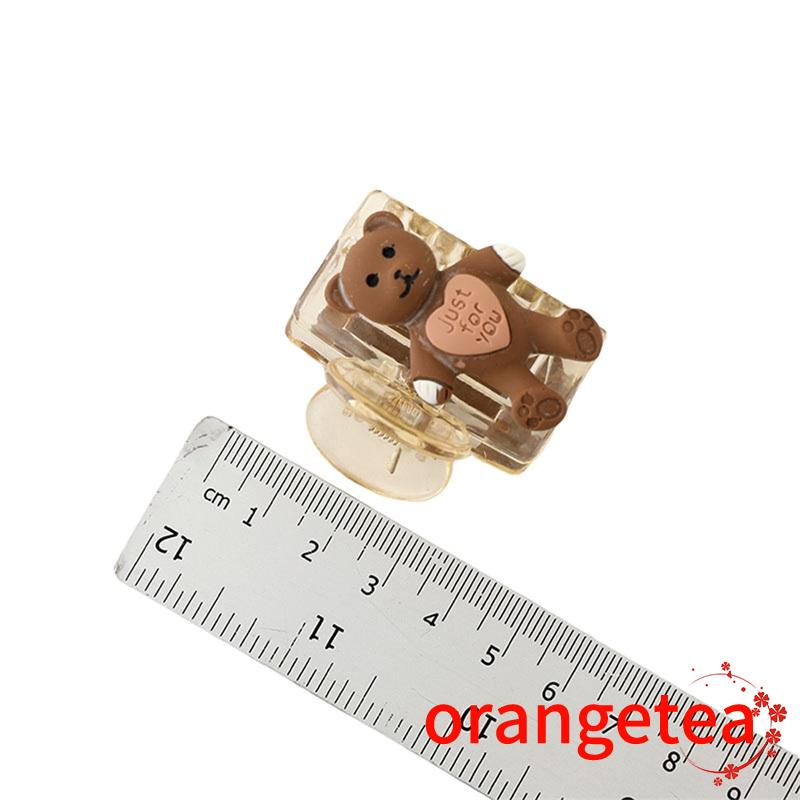 Kẹp tóc mini hình gấu dễ thương chống trượt dành cho nữ