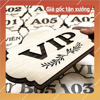 [#1 BÁN CHẠY] Bảng phòng Vip 20x12cm gỗ 2 lớp dán cửa | trang trí homestay