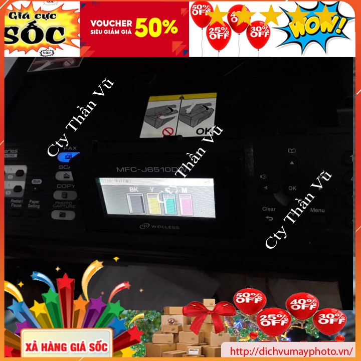 Máy in màu cũ khổ A3 Brother MFC J6510DW đa năng in 2 mặt tự động in wifi máy đầy đủ dẫn MVP Thăng Long