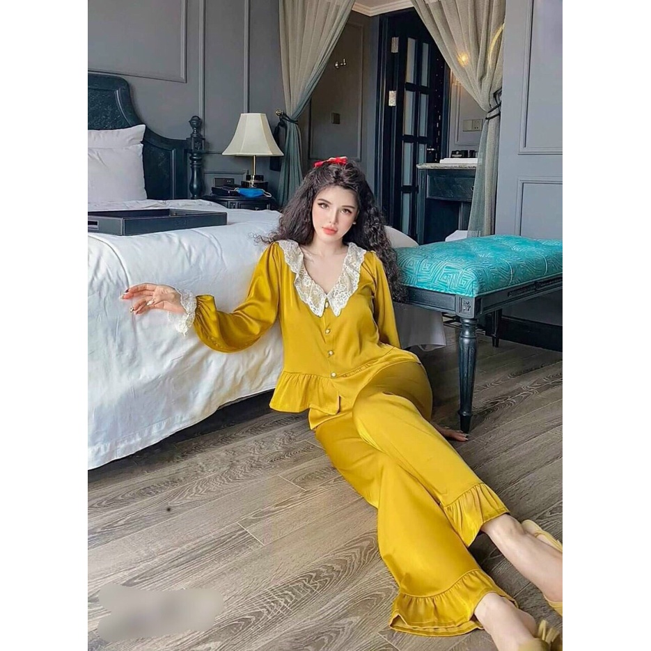 BỘ LỤA TAY DÀI VIỀN BÈO MIEMMOC HÀNG CÓ SẴN