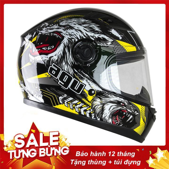 Mũ Bảo Hiểm FULLFACE AGU Tem Sói