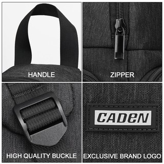 Balo máy ảnh half đeo chéo Caden D15