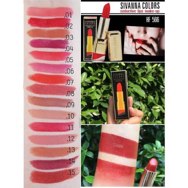 Thanh lý Không hộp Son lì Sivanna Seductive Lips Makeup HF566 3.5g