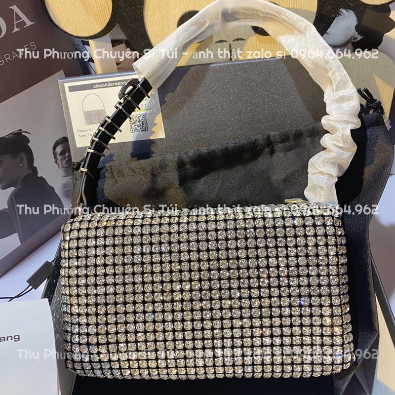 [FULLBOX] Túi đá A Lếch siêu sang chảnh hàng QC loại 1 size 18 có hộp, dây tháo rời (ảnh thật shop chụp - kèm video)
