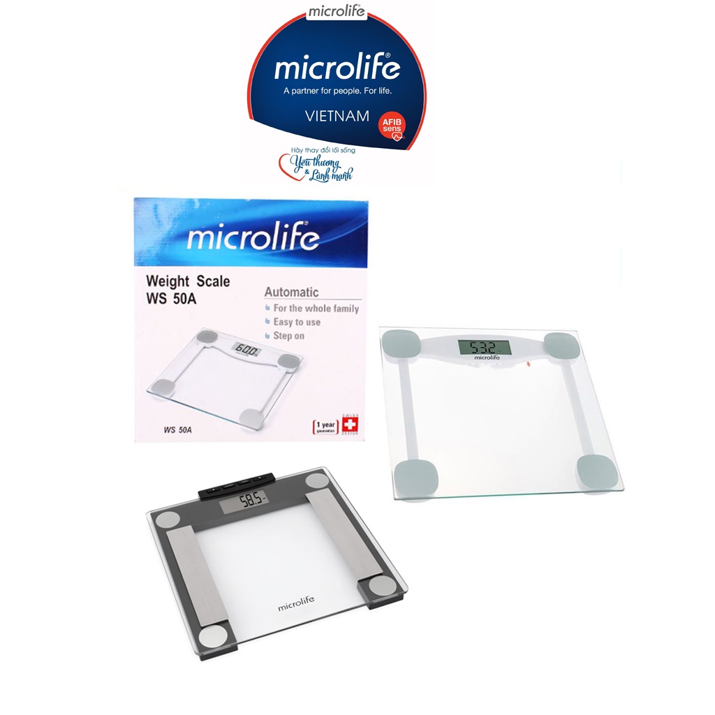 CÂN SỨC KHỎE ĐIỆN TỬ MICROLIFE WS-50A - Hàng Chính Hãng Thụy Sĩ , Bảo Hành 12 tháng