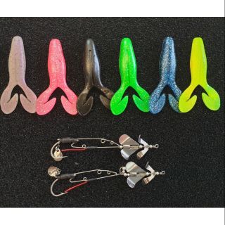 Mồi mềm Ribbit 2020 / khung lưỡi mồi mềm / ritbit / ripbit / rit bit / câu cá lóc bông hoặc đen