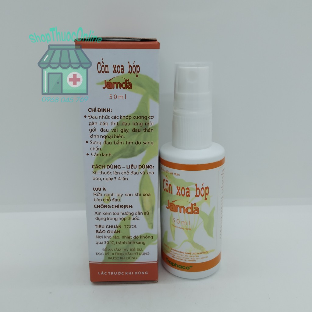 Cồn xoa bóp Jamda Traphaco 50ml