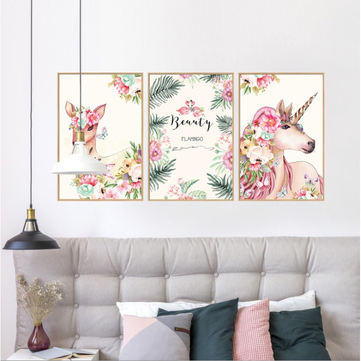 Decal trang trí tường - 3 KHUNG ẢNH BẮC ÂU HIỆN ĐẠI mẫu mới