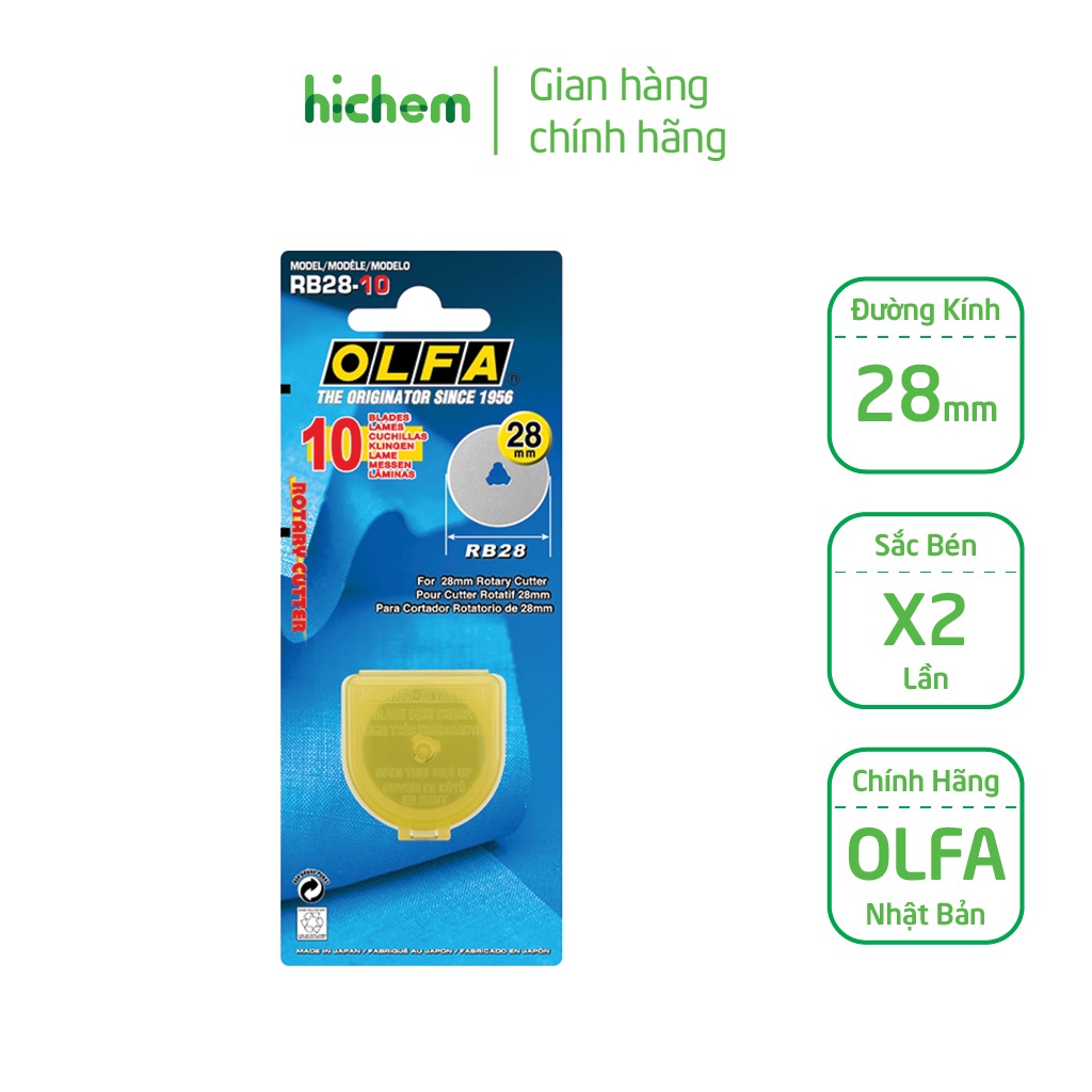 Hộp lưỡi dao OLFA RB28-10 Nhật Bản