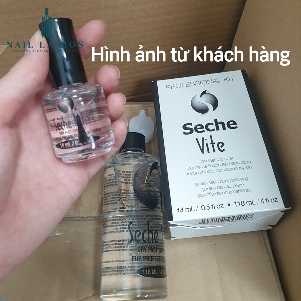 Set sơn bóng Seche Vite nhập khẩu USA chính hãng - Top bóng nhanh khô nhất Thế giới cho sơn thường (Kit 118ml và 14ml)