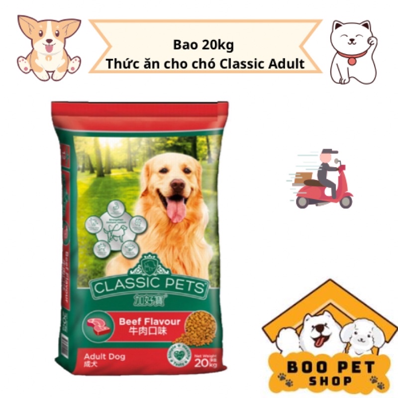 HCM- (Bao lớn 20kg) Thức ăn dạng hạt chó trưởng thành CLASSIC PETS ADULT THỨC ĂN CHUỘT HAMSTER
