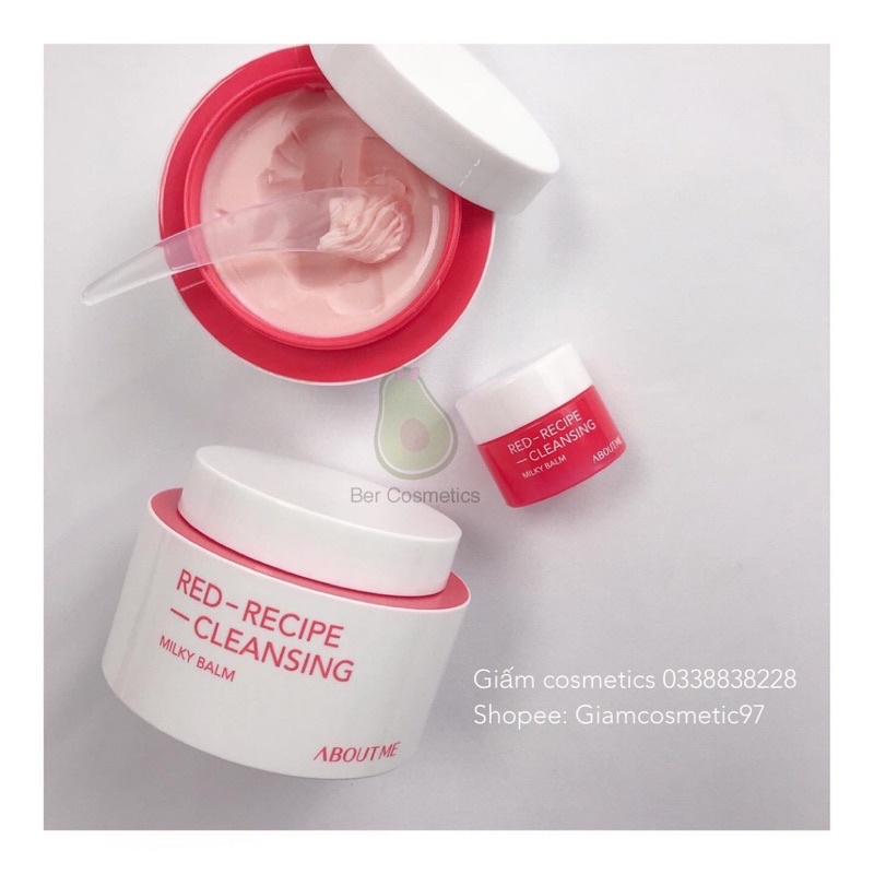 Sáp Tẩy Trang Dạng Sữa About me Red Recipe Cleansing Milky Balm