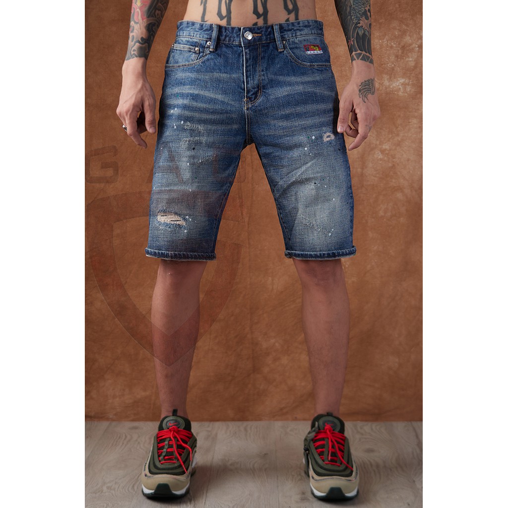 QUẦN SHORT JEAN NAM RÁCH WASH NHẸ NHÀNG CHẤT VẢI CỰC XỊN - Jean nam lửng - Jean ngố size lớn - hàng có sẵn