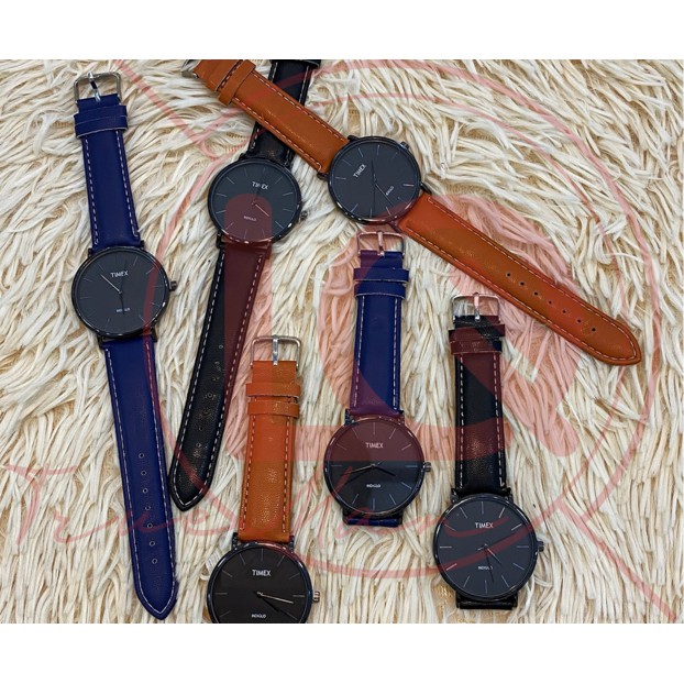 [Ảnh thật] Đồng hồ thời trang Nam/nữ kim loại Indigilo - Dây da (40mm)