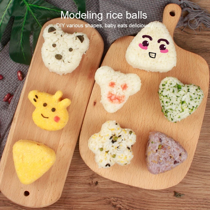Khuôn Làm Sushi / Cơm Nắm Hình Bánh Donut Bằng Silicone Không Dính Phong Cách Nhật Bản DIY