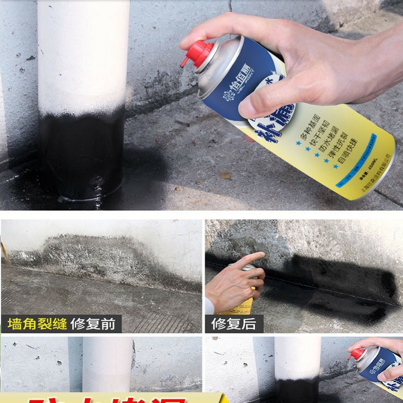 Bình Xịt Chống Thấm Waterproof Spray Polyurethane 450ml Ngăn Dột Tường Trần Mái Nhà Sân Thượng.