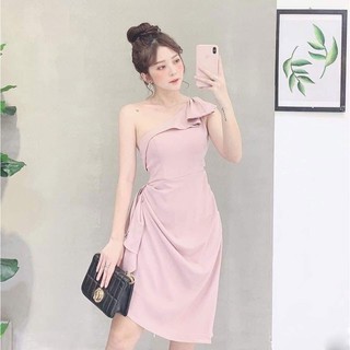 Đầm lệch vai bèo một bên