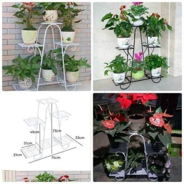 KỆ SẮT ĐỂ CHẬU HOA CÂY CẢNH 6 TẦNG SIÊU ĐẸP