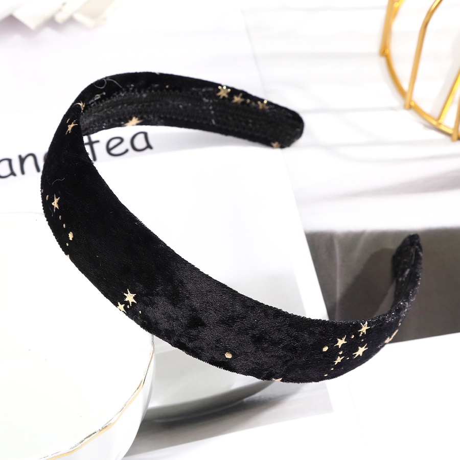 Băng đô nhung bản rộng màu sắc đơn giản phong cách Hàn Quốc cho nữ