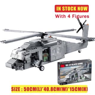 Mô hình LEGO lắp ráp máy bay đại chiến Black Hawk đồ chơi 2114