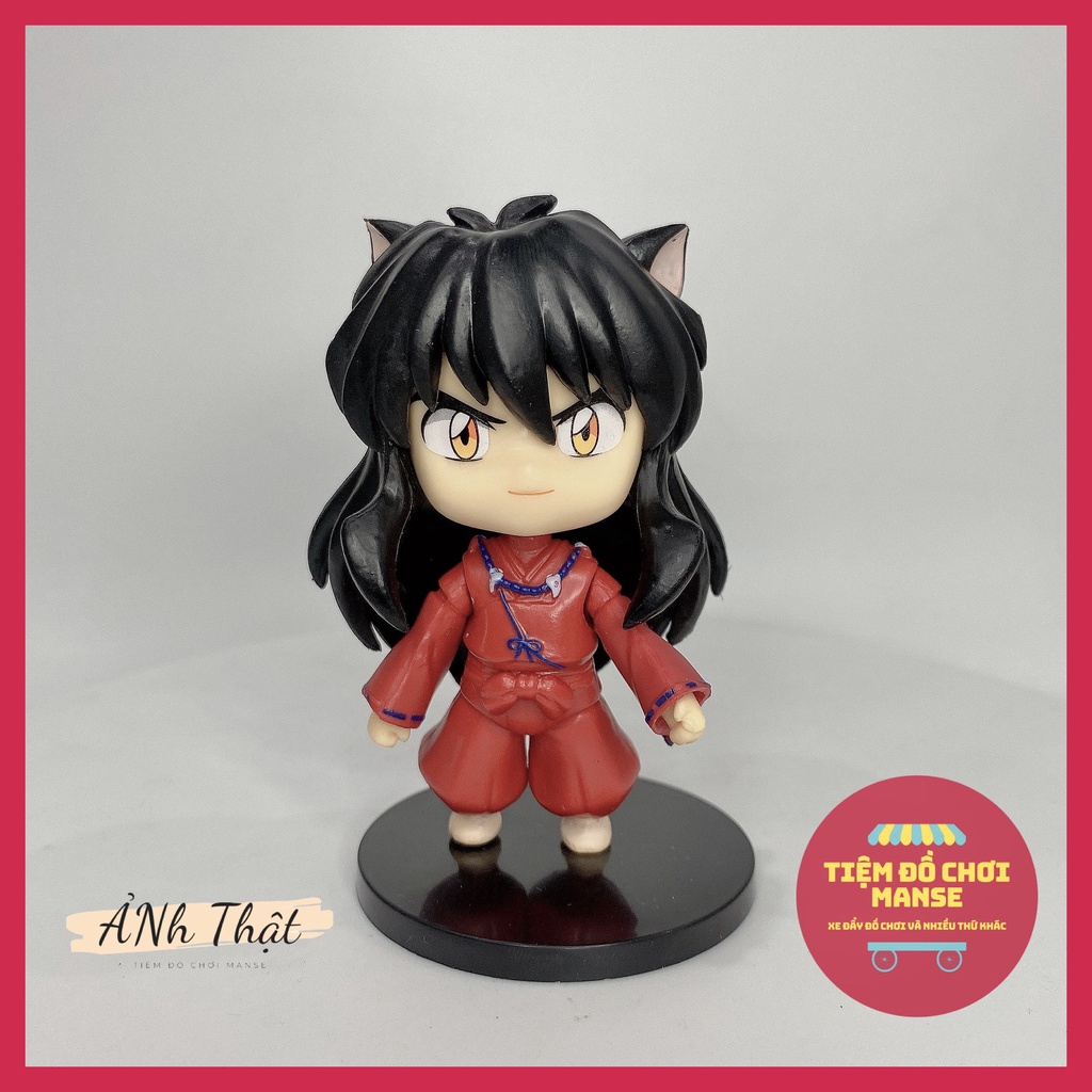 Set mô hình mẫu to 8cm Inuyasha Khuyển Dạ xoa Sesshomaru Kagome Kikyo
