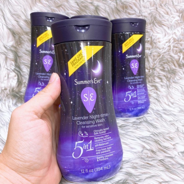 Dung dịch phụ khoa Summer's Eve Lavender Night-time Mỹ 354ml