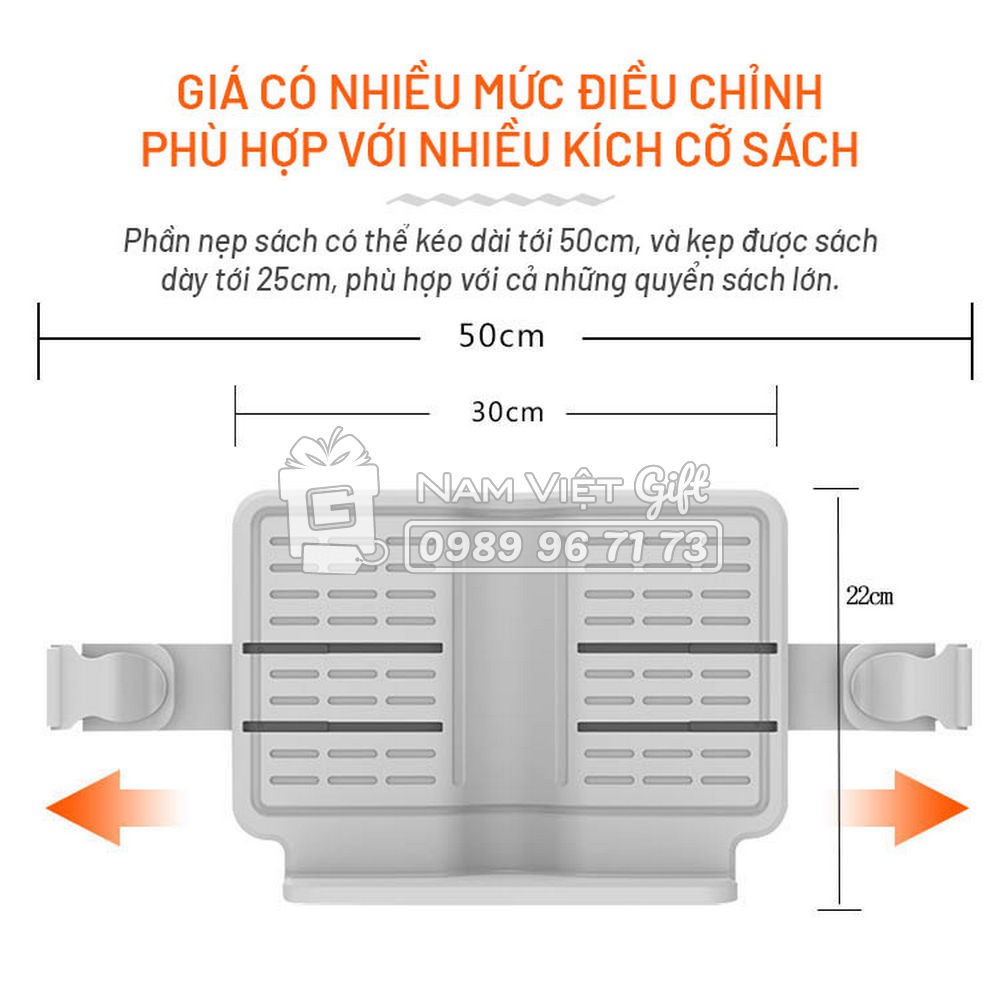 Giá Kẹp Đọc Sách Chống Cận Giá Đỡ Máy Tính Bảng Điều Chỉnh 180°