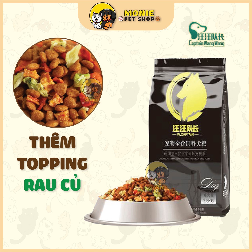 [Hoả tốc] Hạt Captain cho Poodle, chó nhỏ mix topping