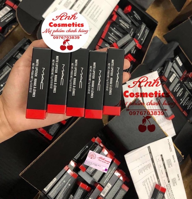 Son kem mac powder kiss 987 Smash chuẩn auth có bill