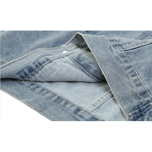 Áo khoác bò denim Nelly thu đông áo khoác jean basic