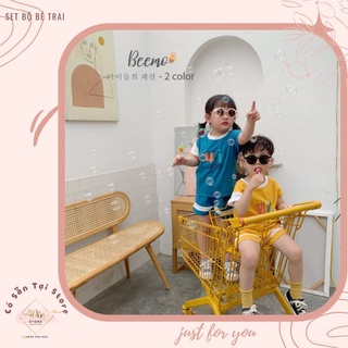 Set bộ thun Beemo U&I bé trai bé gái cực mát phối tay