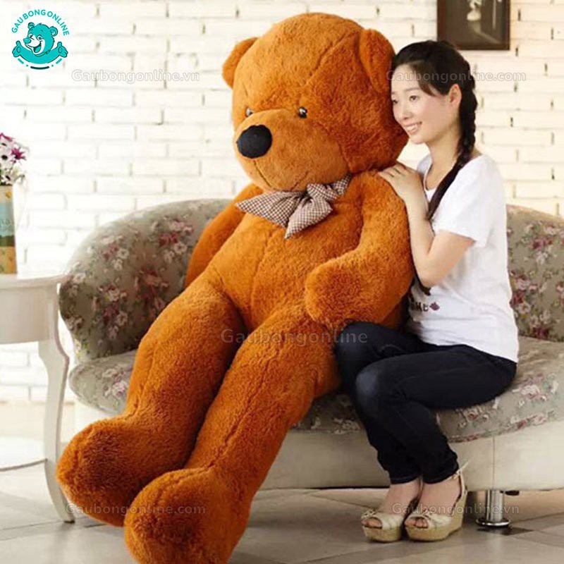 Gấu Bông Teddy Nâu Nhập Siêu To Khổng Lồ Cao Cấp Gấu Bông Online