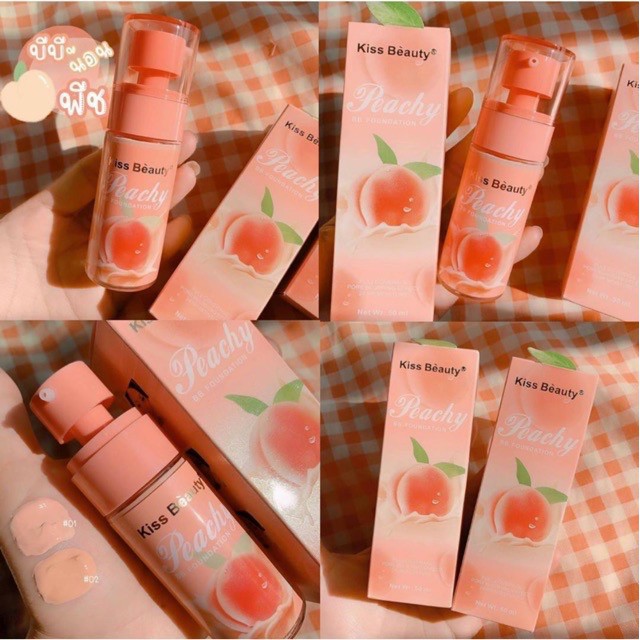 ẢNH THẬTKem Nền BB  Kiss Beauty Peachy  Kem Nền Phù Hợp Với Học Sinh Sinh Viên