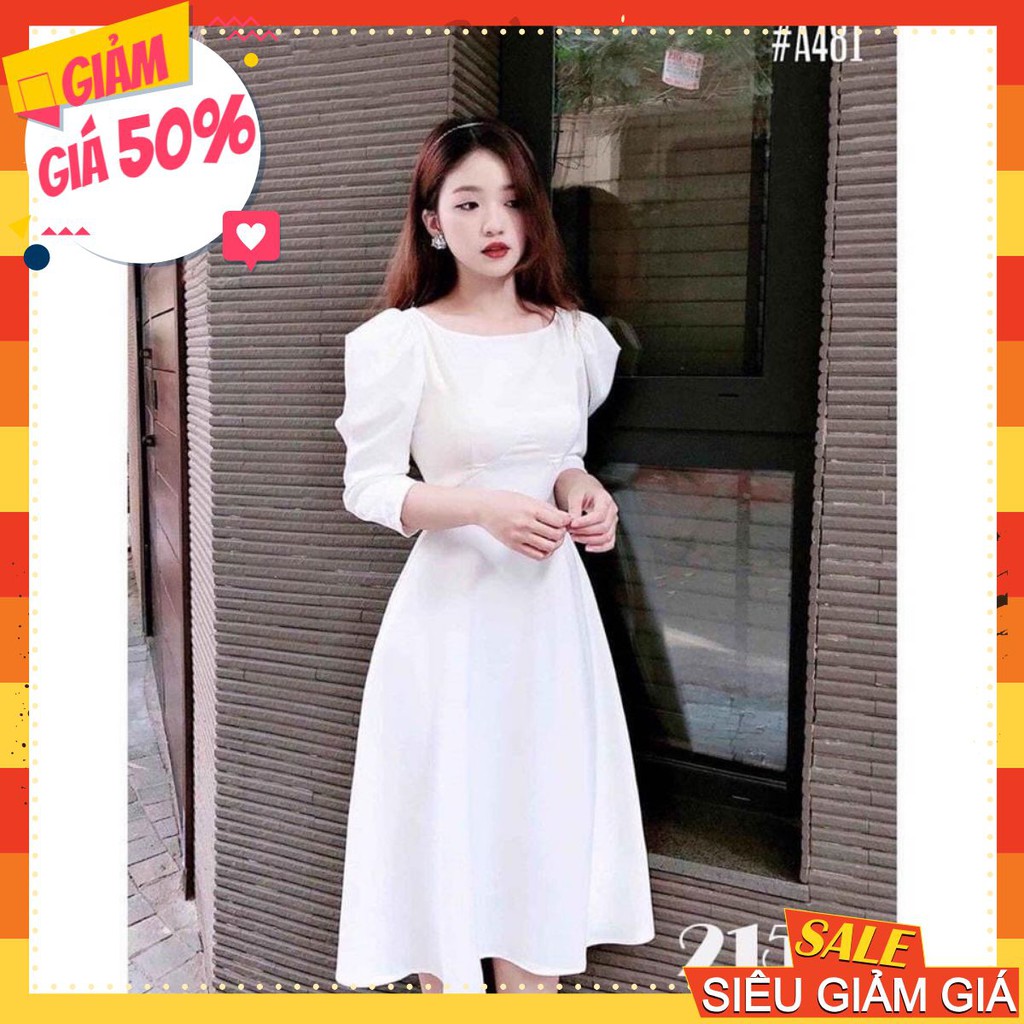 [SIÊU RẺ] Đầm dạ hội nhún tay phồng
