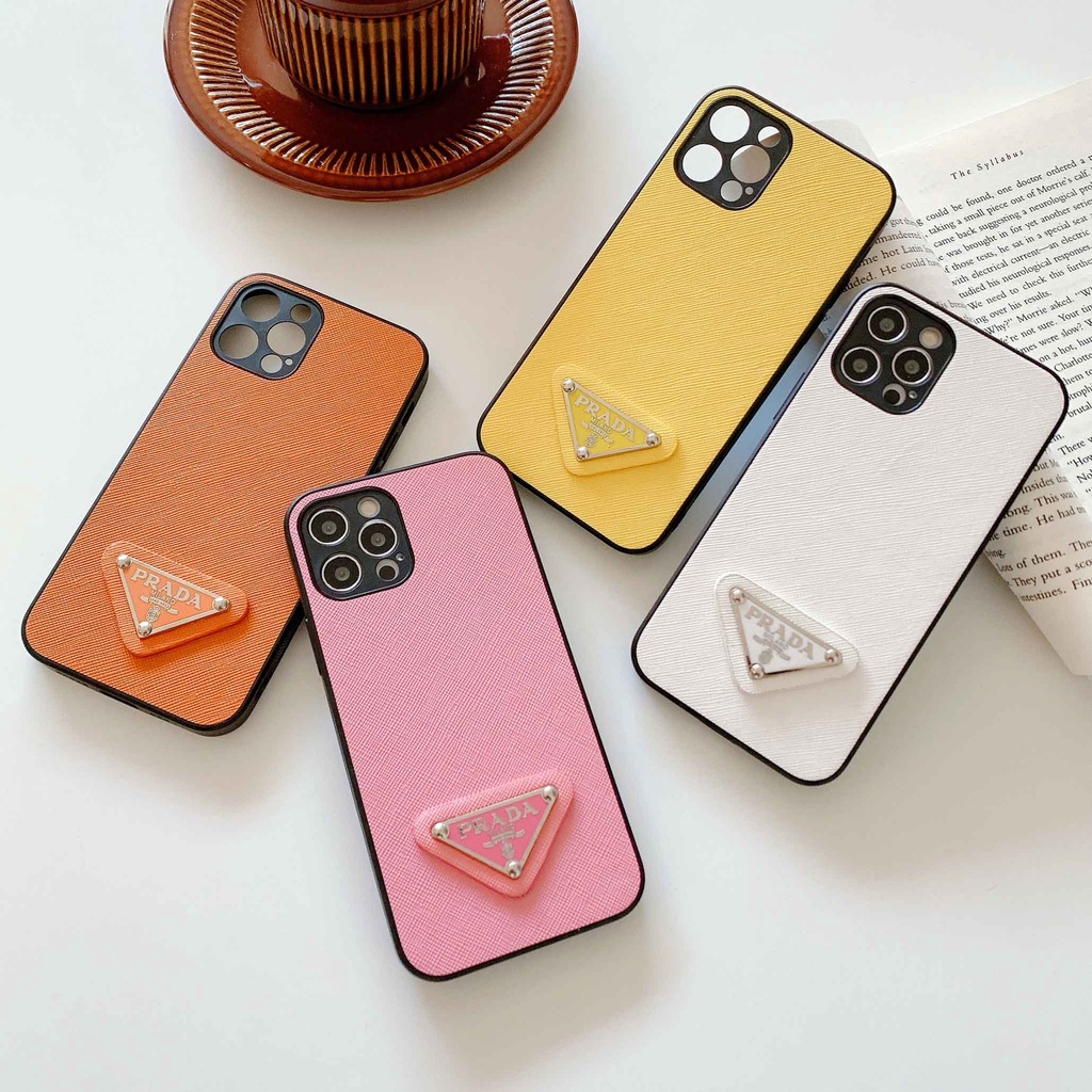 Ốp Điện Thoại Da Màu Đen Thời Trang Cho iPhone 13promax 12 11 xsmax xr xs 7P