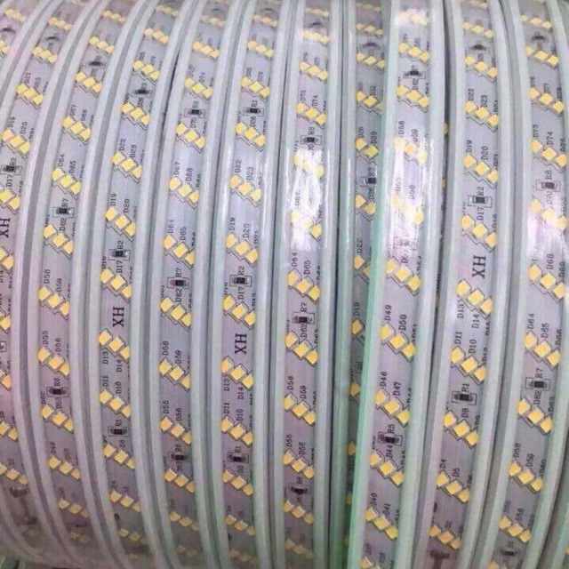 Cuộn LED 220V 100m 2835 3 hàng Dây Đồng,Led Cuộn 220V,Led Chăng Cây,Quẫn Cây