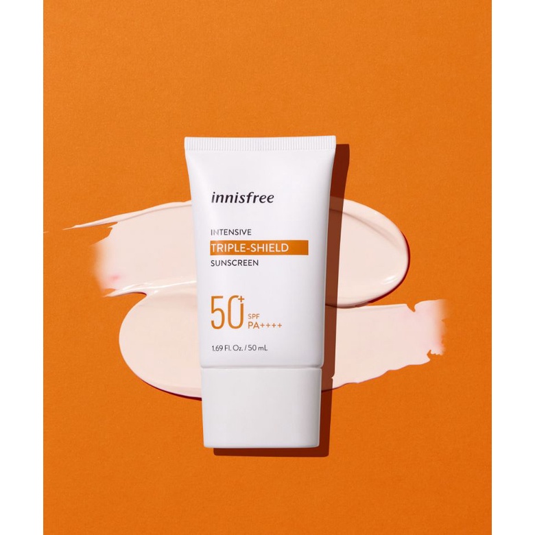 Kem Chống Nắng Lâu Trôi Làm Sáng Da innisfree Intensive Triple Shield Sunscreen SPF50+ PA++++ 50ml | Hasaki