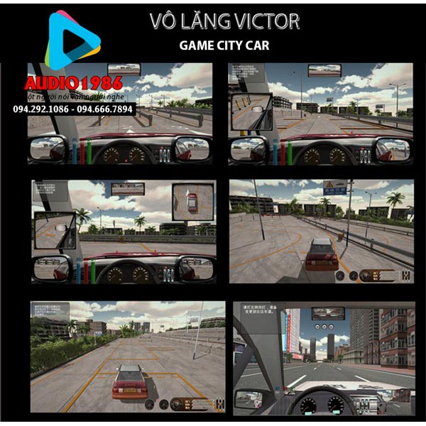 Vô lăng game Victor quay 900 độ học lái xe mô phỏng tập lái xe chuyên nghiệp đua xe tại nhà