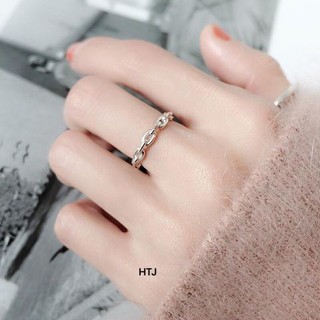 Nhẫn bạc nữ bibi silver vòng xích cá tính