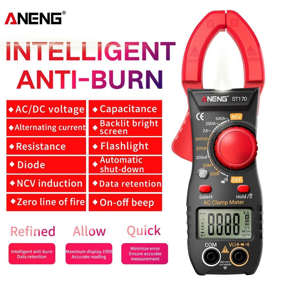 LONTIME Đồng Hồ Vạn Năng Kỹ Thuật Số ANENG ST170 1999 RMS 500A AC