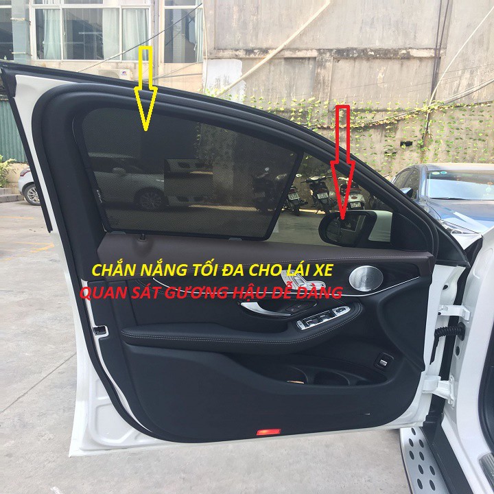 Mercedes glc - rèm nam châm mercedes glc- chắn nắng nam châm mercedes glc loại 1 chống tia uv hàng việt nam