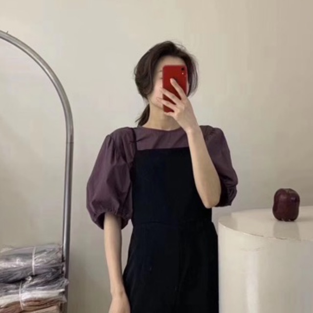 Áo tay bồng trơn