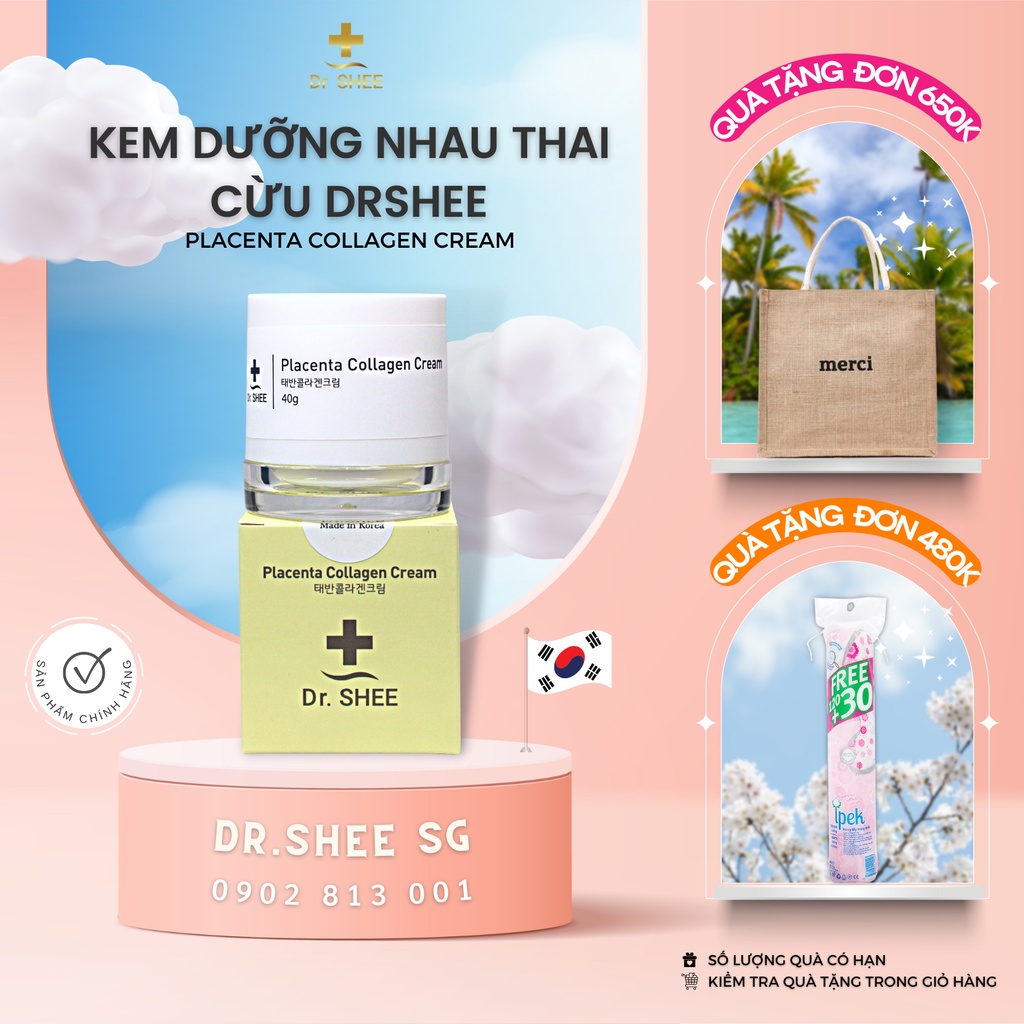 Kem Face Thạch Nhau Thai Phục Hồi, Dưỡng ẩm DrShee