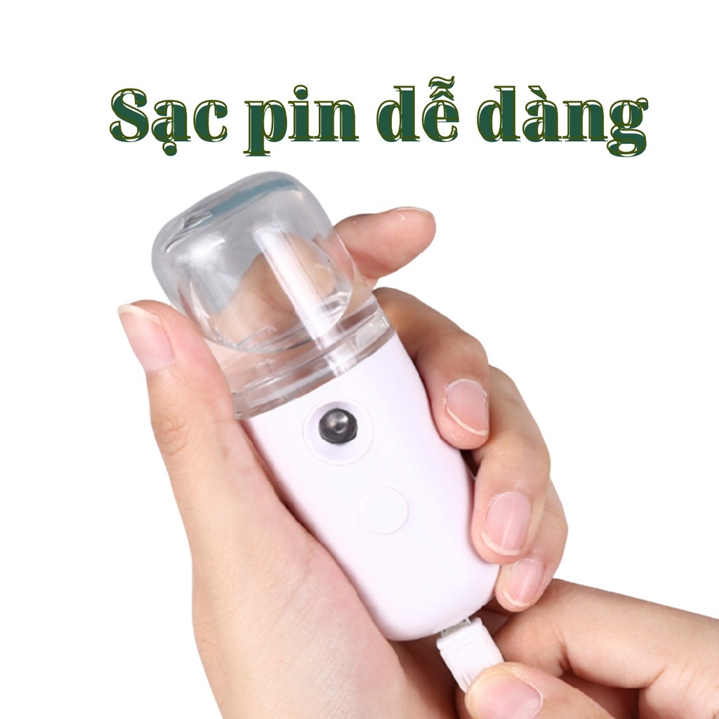 Phun sương mini xông hơi mặt hỗ trợ dưỡng da cấp nước (có nắp vặn dễ sử dụng)