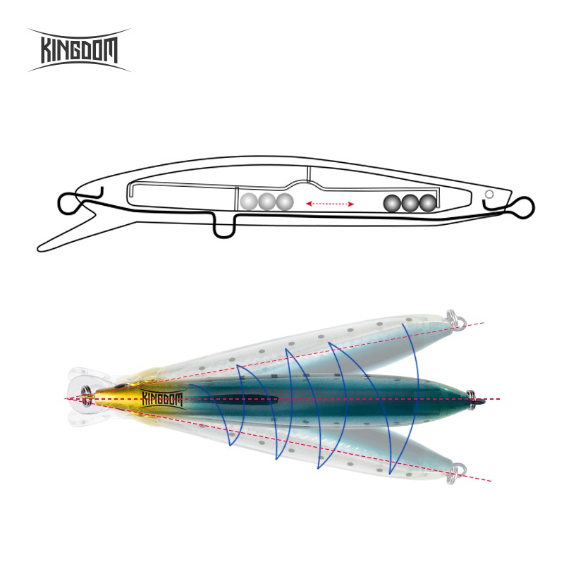 Mồi Giả Câu Cá Kingdom 7502 120mm/23g 130mm/30g Chuyên Dụng Chất Lượng Cao