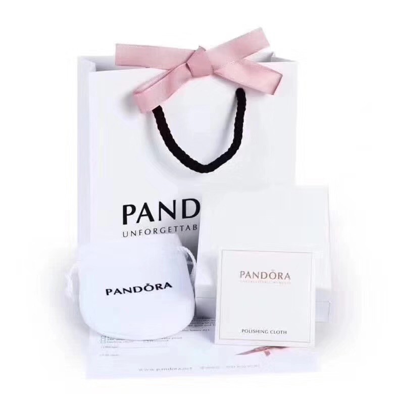 Pandora Mặt Dây Chuyền Hình Tròn In Logo Độc Đáo Diy