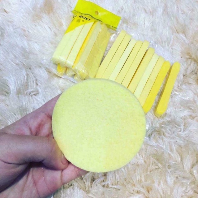 Bông nở tẩy trang rửa mặt 