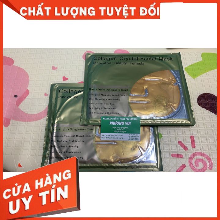 Mặt nạ collagen dưỡng trắng dưỡng ẩm làm khít lỗ chân lông  có 3 màu cho bạn lựa chọnn gồm  màu  vàng  trắng  và đen