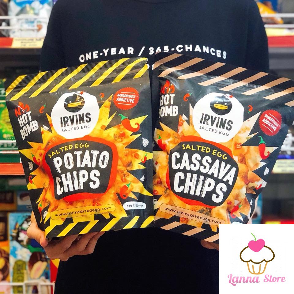 Khoai / da cá trứng muối IRVINS gói khủng 230 gram - Singapore